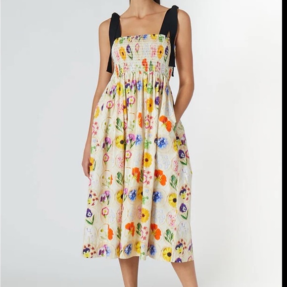 Rachel Antonoff Dresses & Skirts - Rachel Antonoff Mindy Smocked Dress Loria’s Cookies Shortbread Flowers